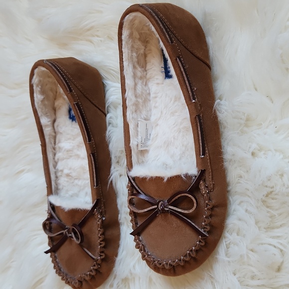 Arizona Jean Co. Women Slippers Moccasin Mellow Brown Memory Foam US Size 9.5 - Picture 2 of 5
